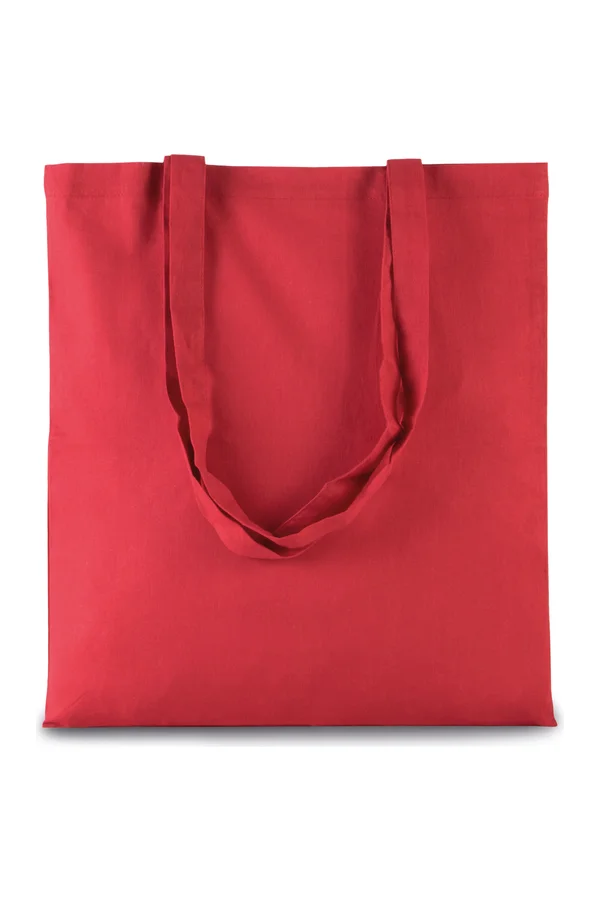 Shopper bag long handles Arandano Red