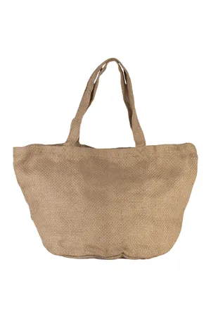 Modische Jutetasche. 100% gefärbtes Naturgarn Natural