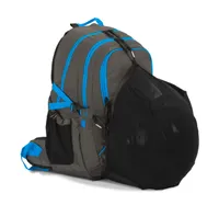 Urban/outdoors backpack with helment mesh