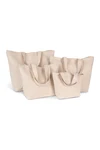 Gusseted shopping bag, available in different sizes