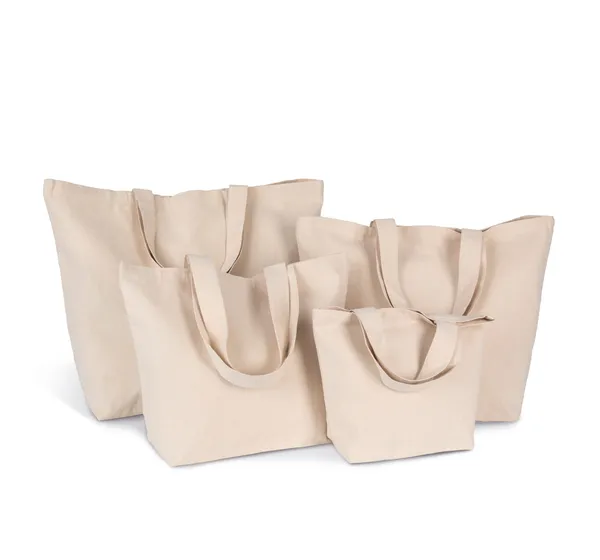 Gusseted shopping bag, available in different sizes