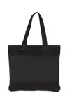 Shoppingtasche aus Baumwolle und geflochtenen Jutefäden Black