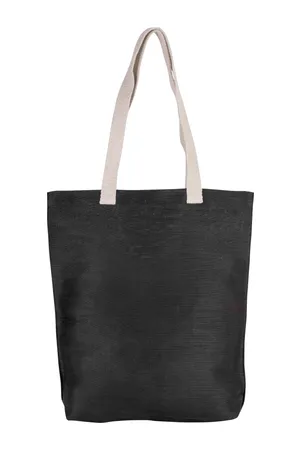 Shoppingtasche aus Jute-Baumwollmischgewebe Black