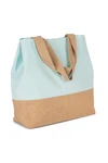 Canvas & jute hold-all shopper bag