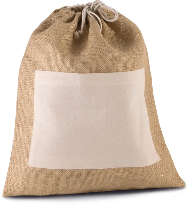 Jute drawstring bag