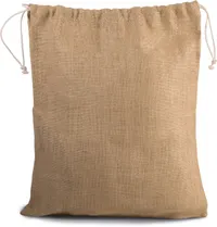 Jute drawstring bag