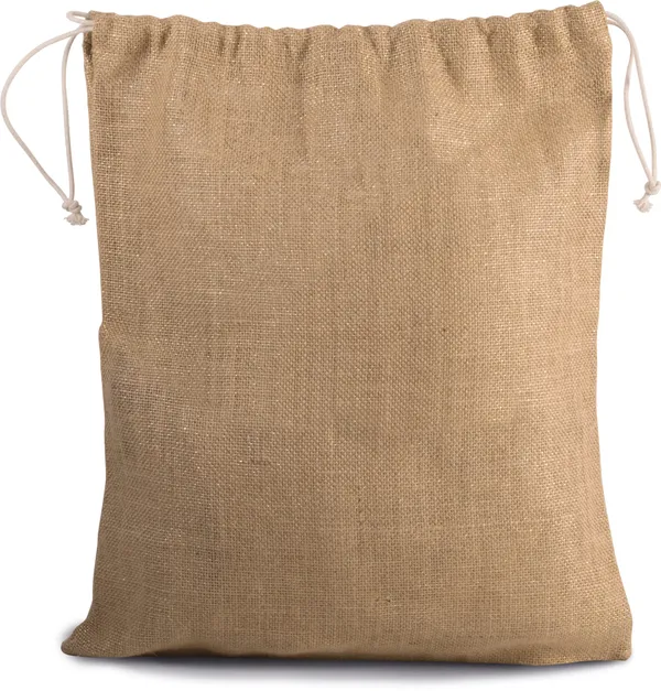 Jute drawstring bag