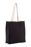 Shoppingtasche mit Seitenfalte Black