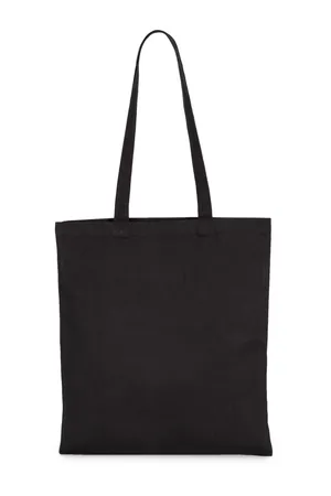 Klassische Shoppingtasche aus Bio-Baumwolle. Black