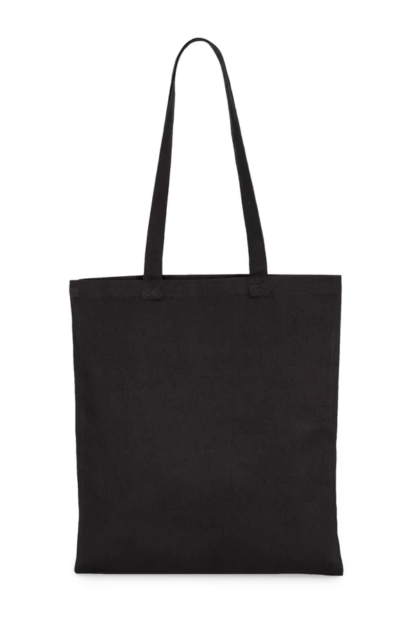 Klassische Shoppingtasche aus Bio-Baumwolle. Black