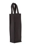 Flaschenbeutel. Baumwollcanvas Black