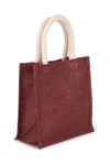 Jute canvas tote - small