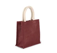 Jute canvas tote - small