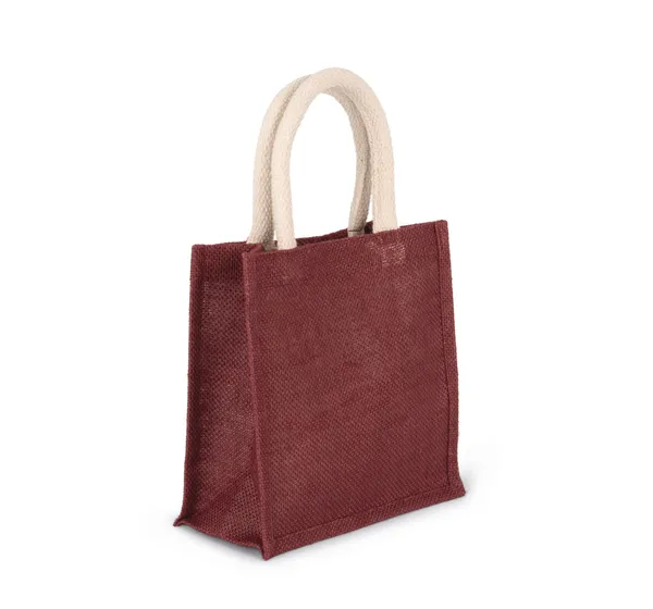 Jute canvas tote - small