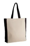 Zweifarbige Tasche im Cabas-Stil Natural / Black