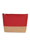 Baumwolltuch-Jute-Täschchen Arandano Red / Natural