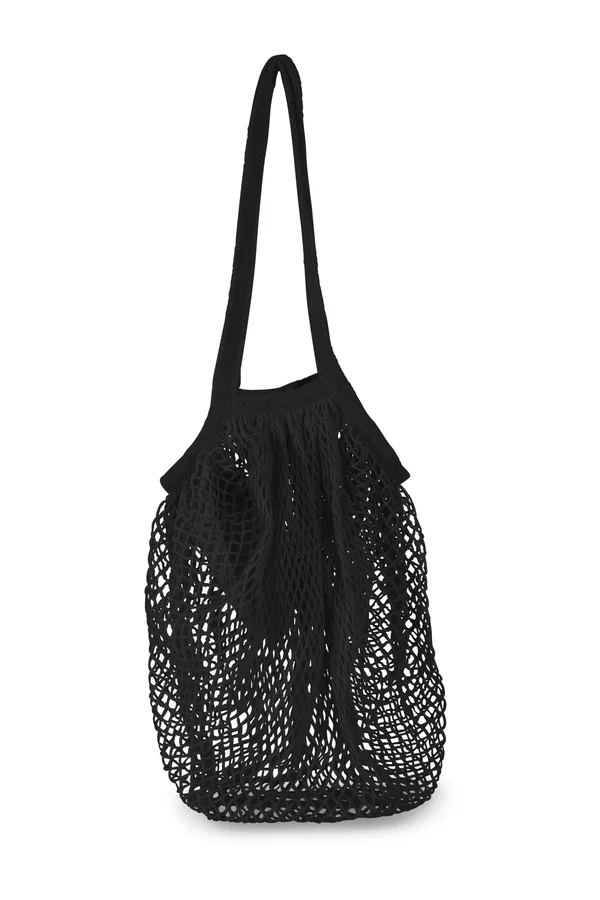 Einkaufsnetztasche aus Baumwolle Black