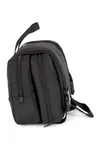 Recycelter Toilettenbeutel mit doppeltem Fach Black