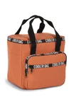 Recycled cooler bag with front pocket