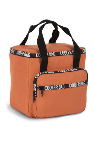 Recycled cooler bag with front pocket