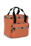 Recycelte Kühltasche mit Reißverschlusstasche und Fronttasche Tuscany Orange