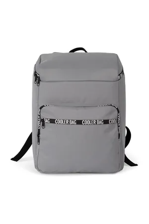 Recycelte Kühlrucksack mit Fronttasche Dark Cool Grey