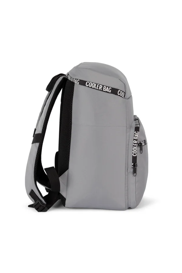 Recycelte Kühlrucksack mit Fronttasche Dark Cool Grey