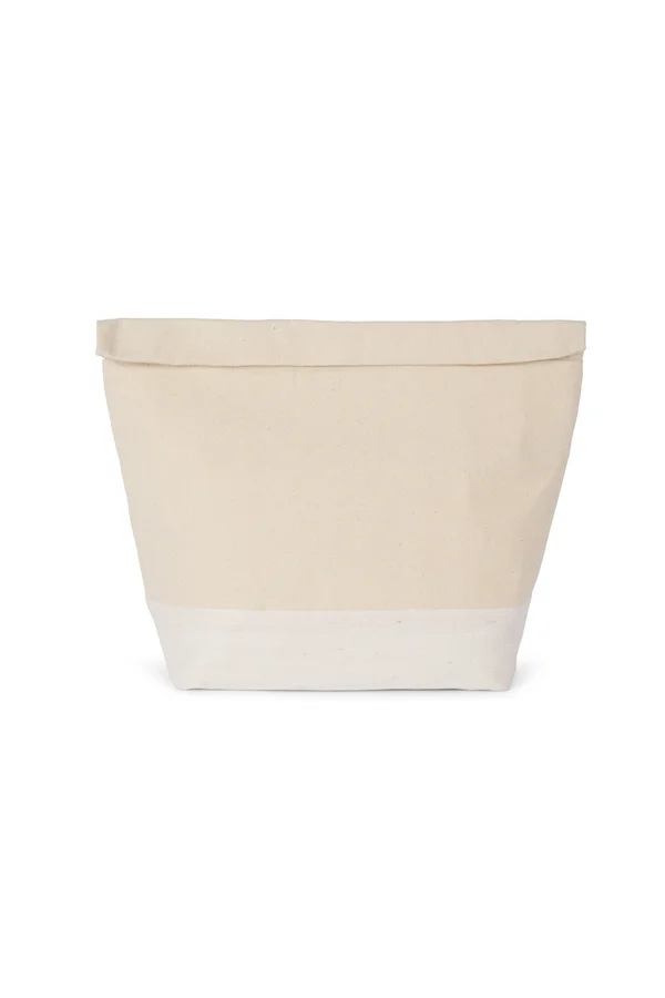 Kühltasche mit aufrollbarem Reißverschluss Natural / White