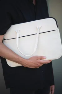 Work bag with tablet and laptop compartment