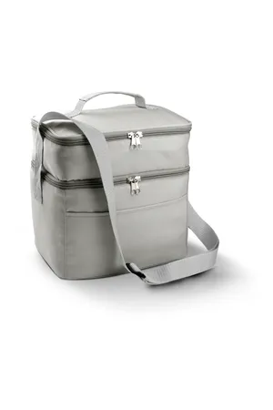 Schulter-Kühltasche mit zwei Fächern Light Grey