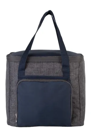 Kühltasche mit Reißverschlusstasche Dark Grey Heather / Navy
