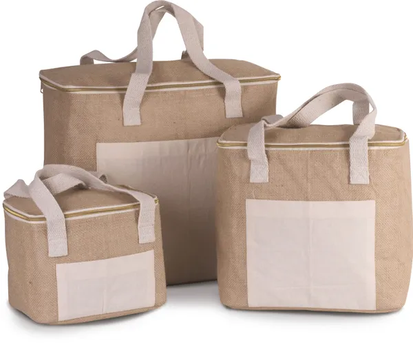Jute cool bag - large size