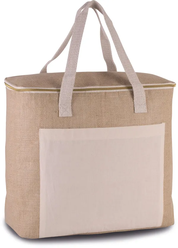 Jute cool bag - large size