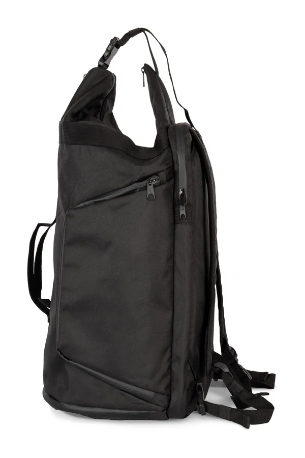Reiserucksack für Laptop mit gesteppter Rückseite Black