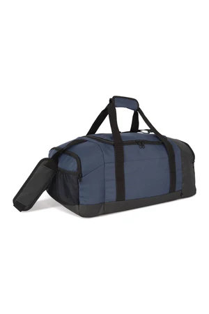 Recycled sports bag with dual side compartment