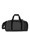 Recycelte Sporttasche mit doppelter Seitentasche Black