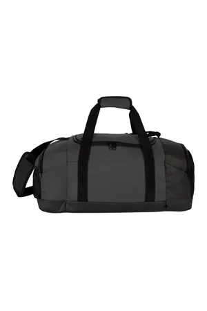 Recycelte Sporttasche mit doppelter Seitentasche Black