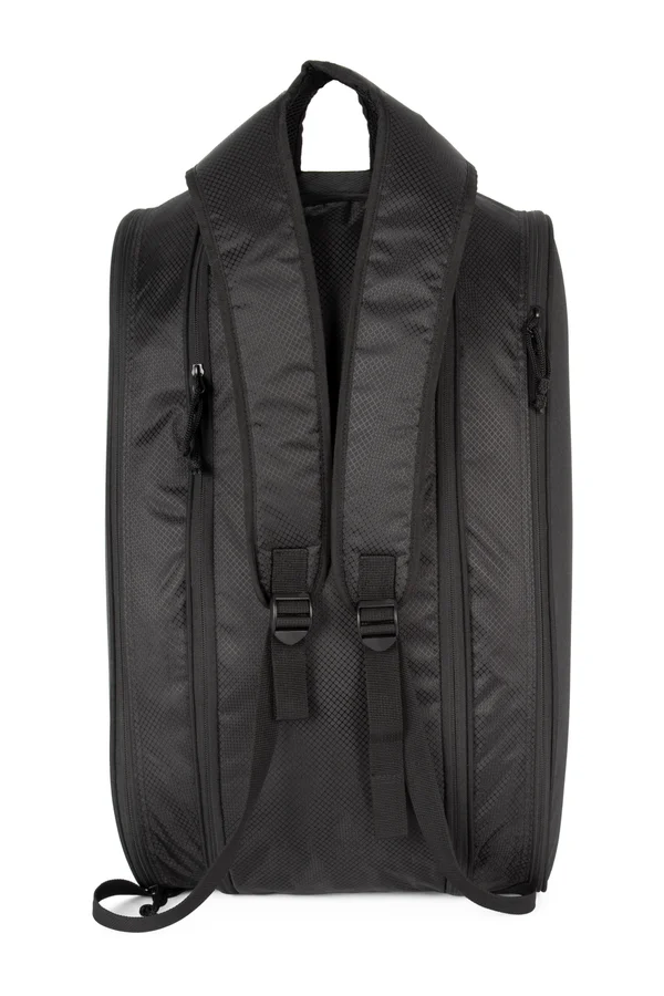 Recycelter Padel-Rucksack mit doppeltem Schlägerfach Black