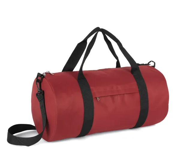 Recycled tube bag with front pocket