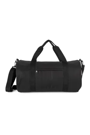 Recycelte Schlauchtasche mit Frontfach Black