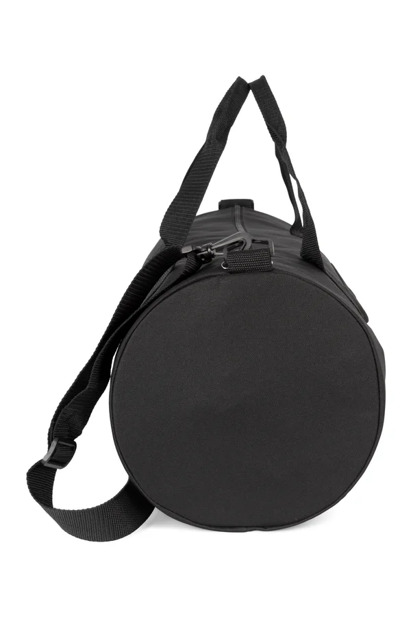 Recycelte Schlauchtasche mit Frontfach Black