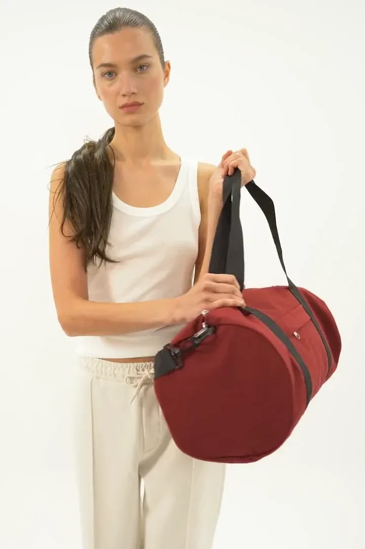 KI0655-Recycled tube bag with front pocket