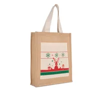Shopping bag with Christmas patterns