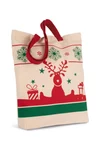 Shopping bag with Christmas patterns