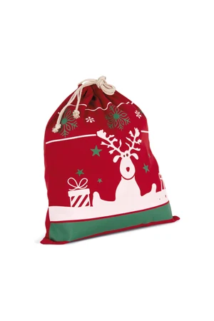 Drawstring bag with Christmas patterns