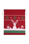 Tasche mit Kordel und Weihnachtsmotiven Cherry Red