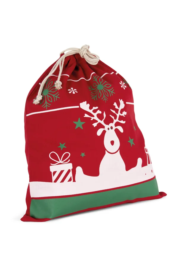Tasche mit Kordel und Weihnachtsmotiven Cherry Red