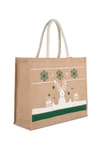 Shopping bag with Christmas patterns