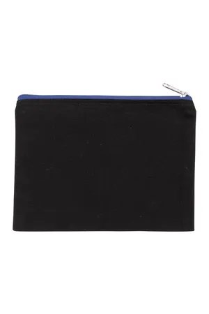 Etui aus Baumwollcanvas - Mittel Black / Royal Blue
