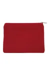 Kleine Tasche aus Jute-Baumwollmischgewebe Crimson Red